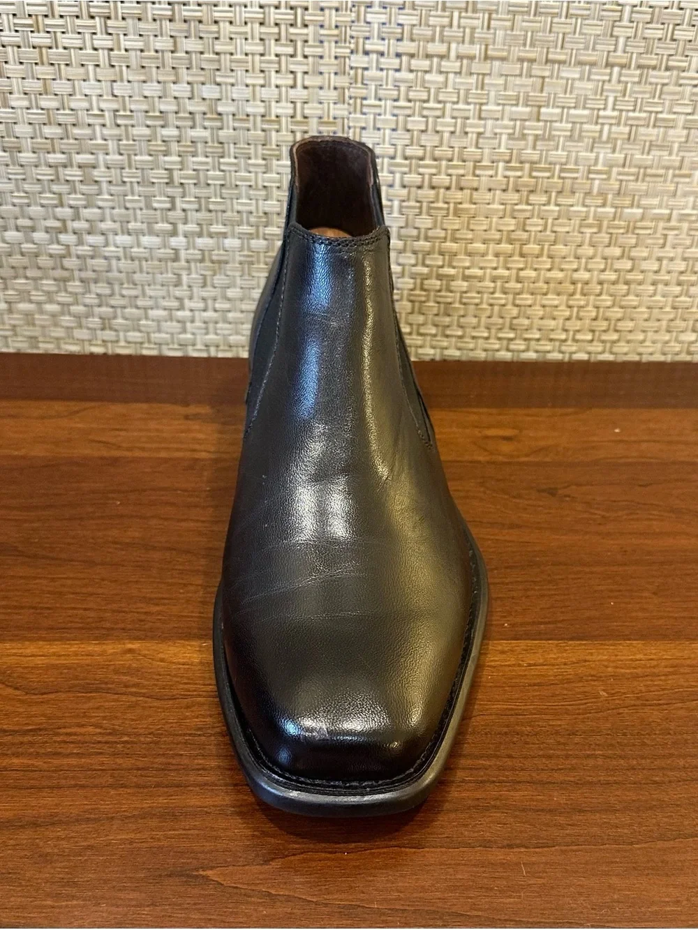 Johnston & Murphy Macomb Black Leather Chelsea Boots J&M FLEX 9.5 M Brazil